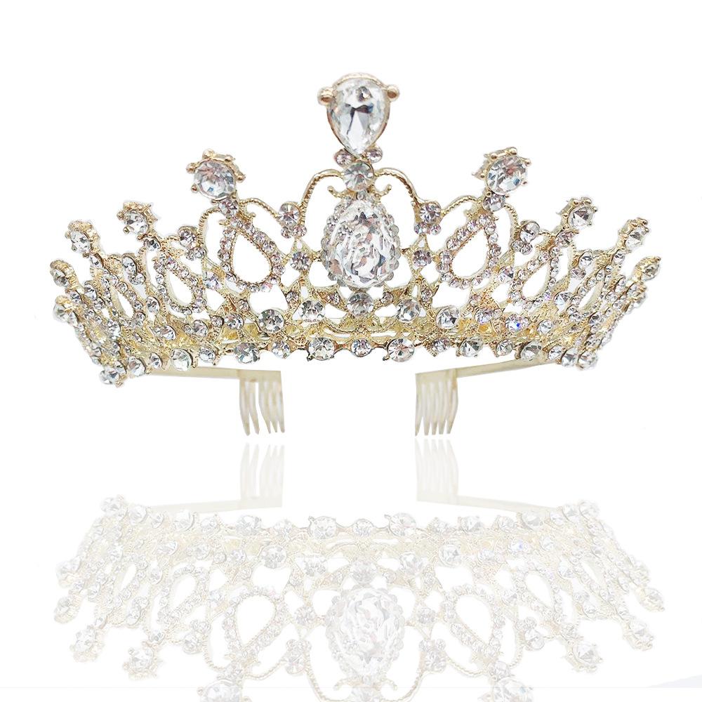 

Performance Crown Tiara Birthday Gift for Women Princess Hair Accessories Wedding Dress Accessories Baroque Adult Ceremony