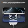 Transparent Carbon Fiber Pattern Case For 16 15 Plus 14 13 12 Pro Max 16e For Magsafe Wireless Charge Hard PC Armor Cover