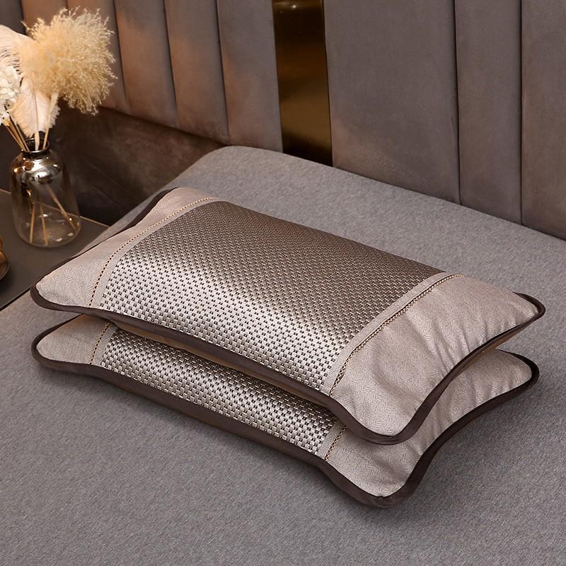 Cooling Buckwheat Pillow Adults Students Sleep Comfort Breathable Rectangle Bed