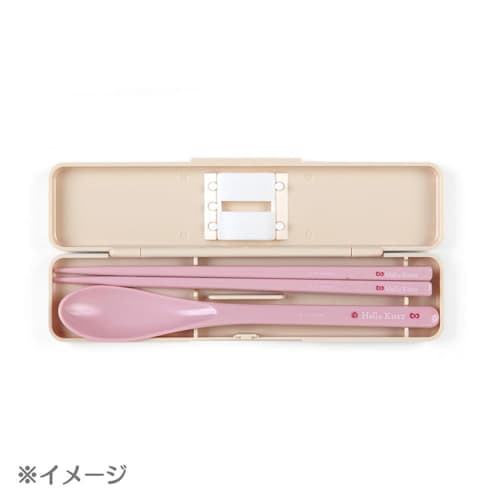 Sanrio (SANRIO) Sanrio Chopsticks & Spoon Set Cinnamoroll Cinnamoroll 1.8 x 18.8 x 4.7cm New Life Lunch Goods Character 294411 SANRIO