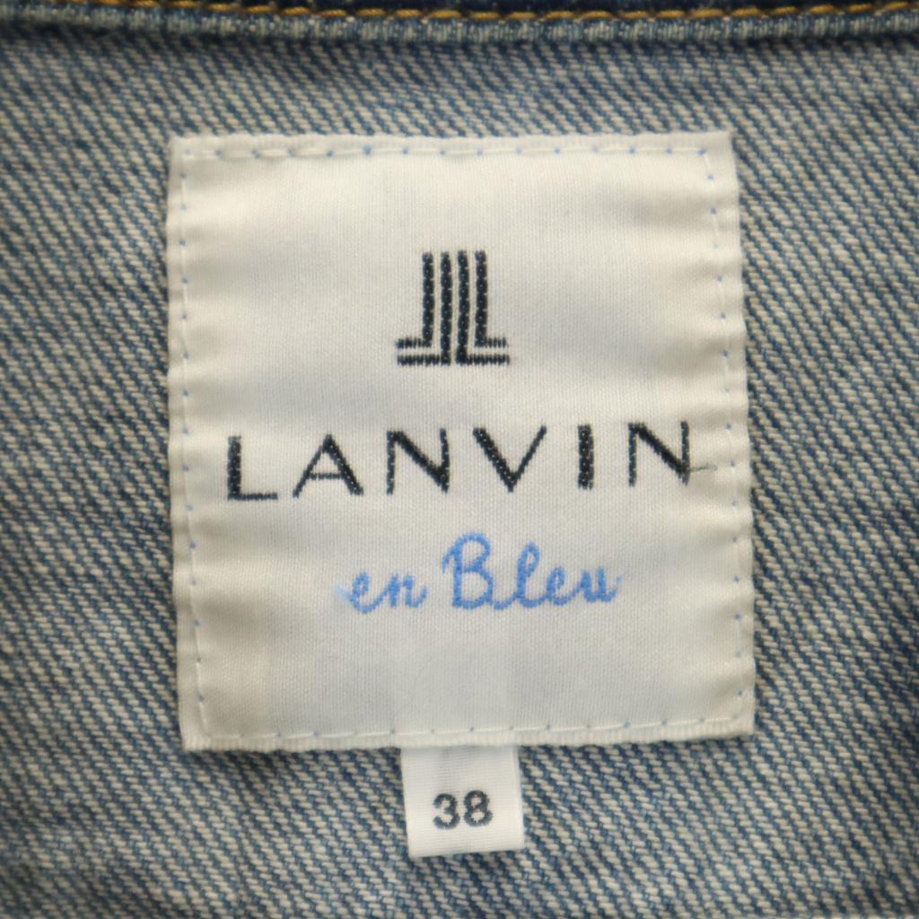LANVIN en Bleu Denim Jacket 38 Wash blue jeans Women Used