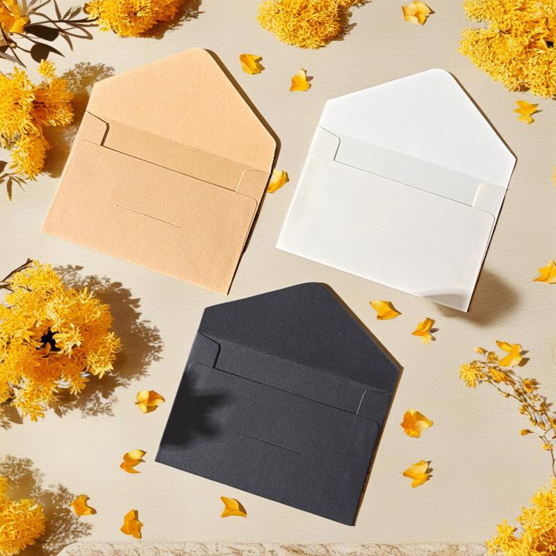 10Pcs Kraft Paper Mini Small Envelope Retro Literary Japanese Ins Simple Love Letter Handwritten Premium Letterhead