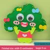 Kit de manualidades para llaveros de animales DIY para niños: Adornos Creativos de Costura No Tejidos