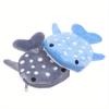 Cartoon Cute Whale Shark Plush Coin Purse Kawaii Wallet Portable Coin Bag Key Earphone Coin Organizer Pouch Zipper Bag Gift