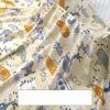 Wide 143cm Summer Cotton Fabric for DIY Sewing Children's Pajamas Clothes Cheongsam Super Soft Floral Cartoon Fabric