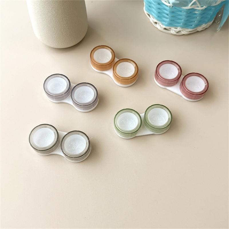 Double Layer Contact Lenses Storage Box With Secure Seal Lightweight ABS Storage Box For Outdoor Travel