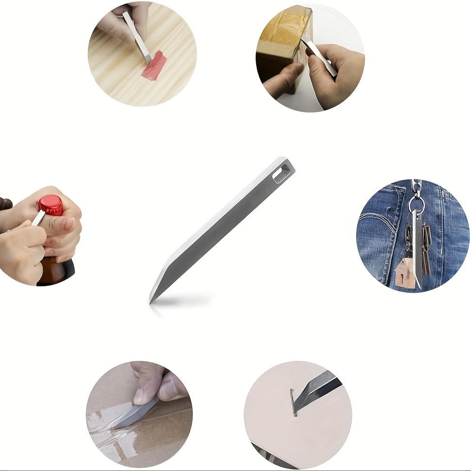 1 Stück Edelstahl tragbares Hochleistungs-Brecheisen Schlüsselanhänger multifunktionales Brecheisen Haushalt tragbares Brecheisen