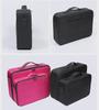 Portable Two-Tone Travel Cosmetic Bag with Tattoo Tool Storage and Large Capacity Divider
