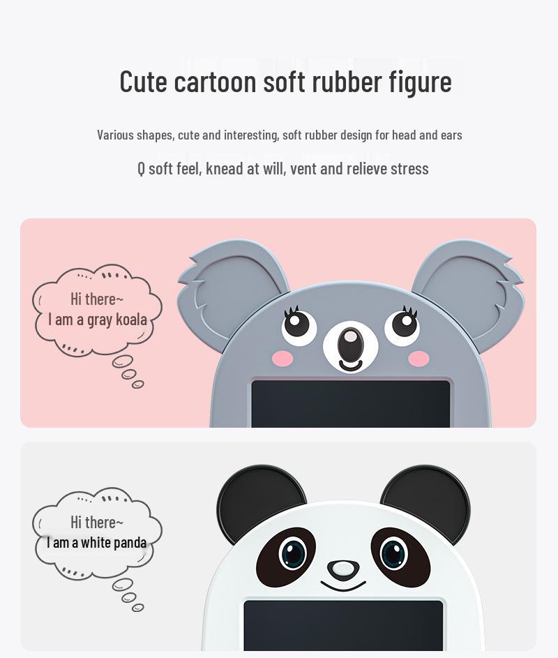 Cartoon Animal LCD Writing Board - Educational Doodle and Drawing Toy for Kids