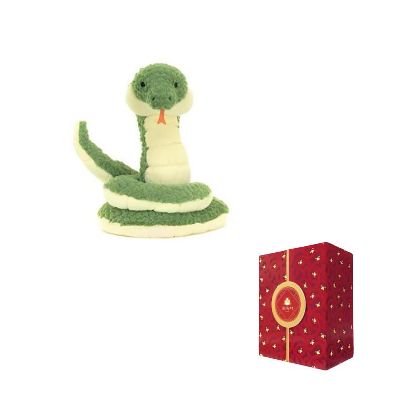 JELLYCAT Amphibian & Reptile Collection Cizi Snake Dolls Plush Doll 27cm Height In Sitting Posture