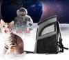 Breathable Double Shoulder Pet Backpack with Space Capsule Design