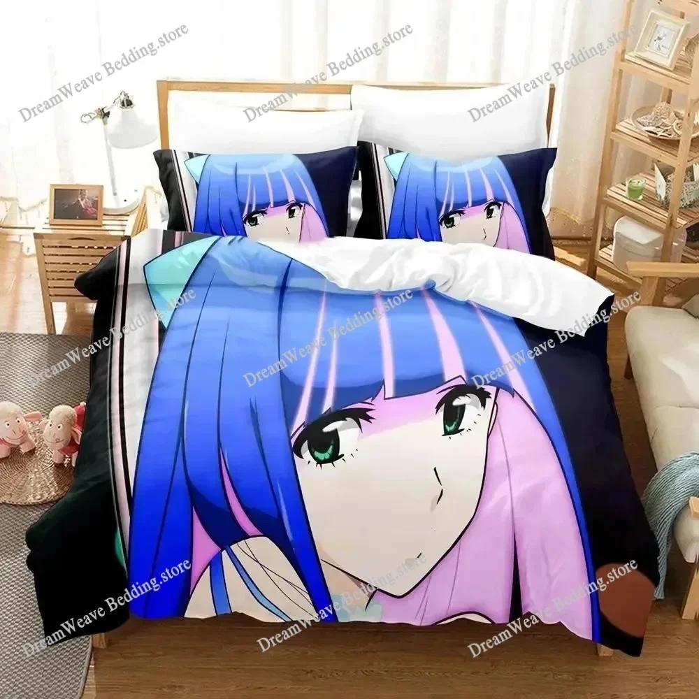 Panty Stocking Garterbelt Cartoon Poster Sheets Quilt Covers Bedding Dormitory Sheets Bedding Set Soft Warm Bedding Set