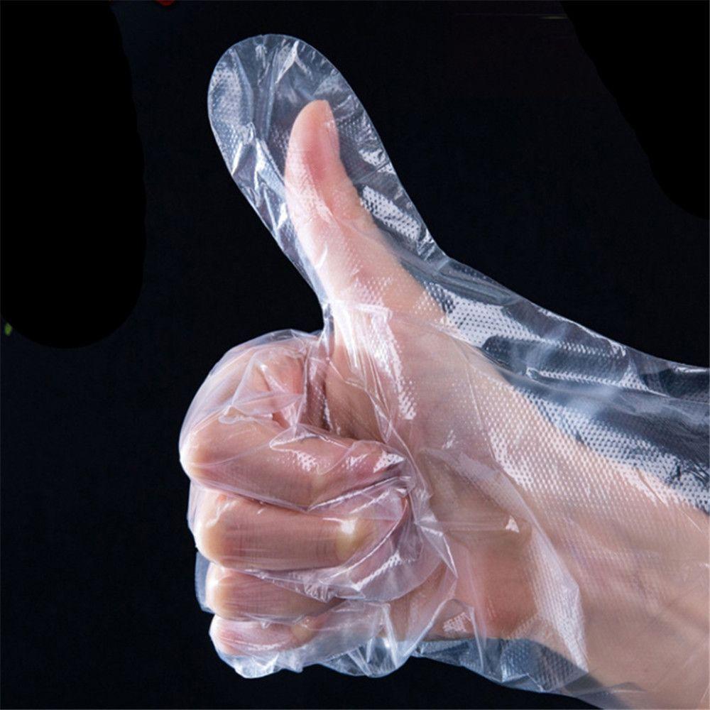 Girls Kids Safety Vegetable Fruit Food Children Disposable Gloves Plastic Clear Avoid Direct Touch