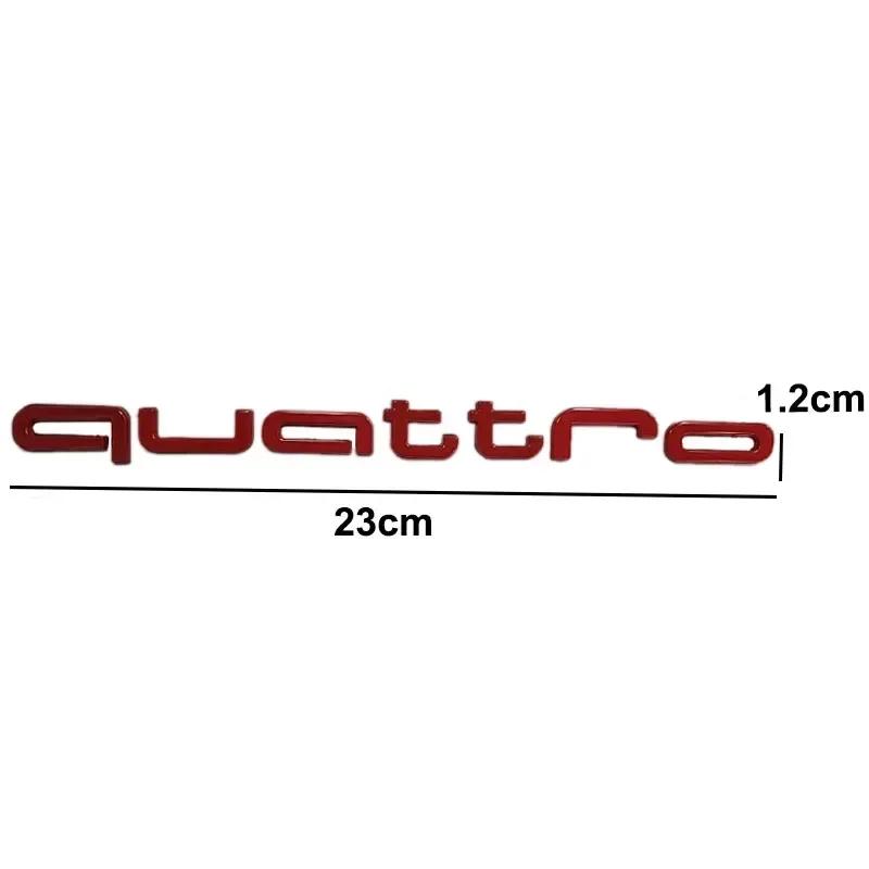 for tt Car Rear Trunk Badge Sticker Quattro A3 A5 A6 A4 A1 A2 B6 B5 B2 B7 Q5 Q3 Q2 S3 S5 S6 RS3 RS6 RS7 RS4 RS5 Emblem Decal