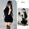 Plus Size Flattering Backless Knitwear - Japanese Style Sexy Knit