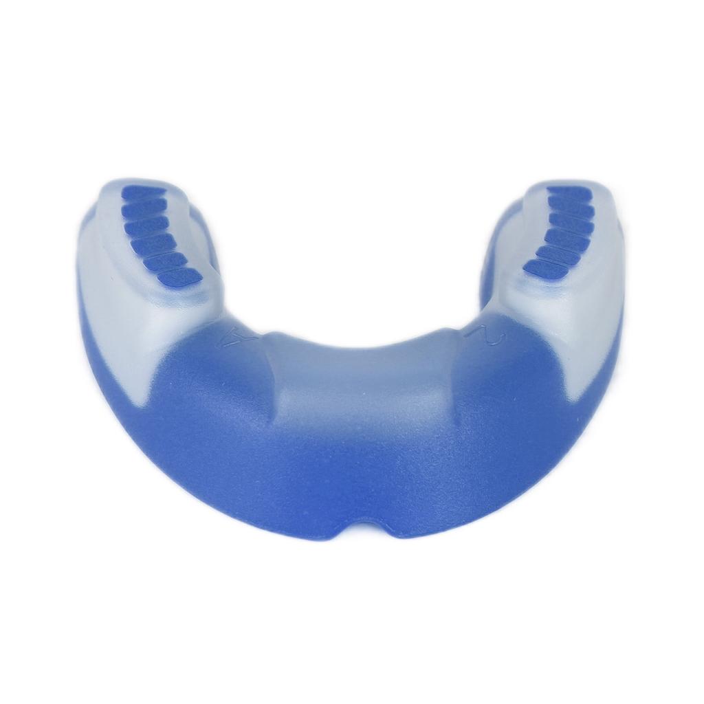Sport-Mundschutz, Fußball-Schock-Mundschutz, EVA, sportlicher Mundschutz für Erwachsene, Blau/Weiß
