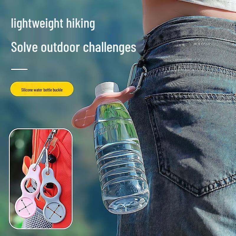 Gourd Silicone Outdoor Bottle Clip: Versatile Travel & Backpack Hook for Mountaineering