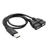 2 in 1 USB 2.0 Cable Double Splitter Adapter One To Two Female To Male Power Extension High Quality