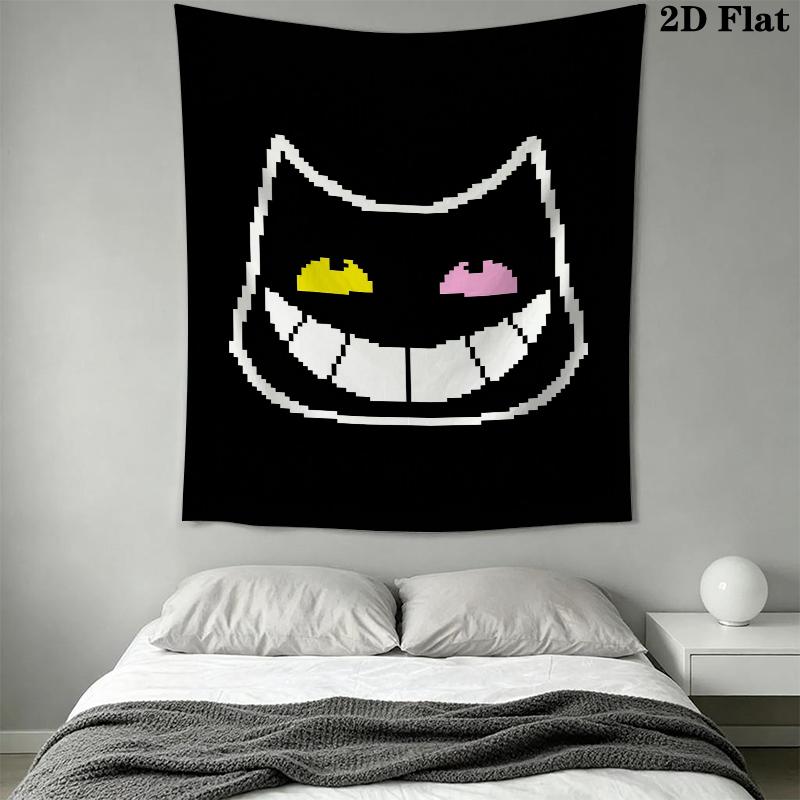 Deltarune Wall Tapestry Aesthetic Wall Hanging Printed Fabric Blanket Decorative Tapestries for Bedroom Living Room Home Decor