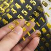 Waterproof Alphabet & Number Stickers: DIY Decorative Adhesive Labels