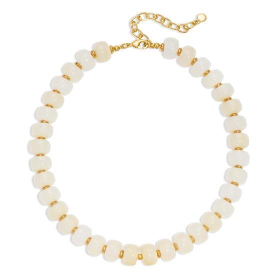 Klobiger Bunter Perlen-Choker Harzperlen-Halskette Boho Urlaubs-Halskette für Damen Tägliches Tragen Sommer Strandurlaub Schmuck