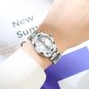 OPK Quartz Stainless Steel 30M Water Diamond Luminous Gift Watch for White Women's Watch, Band, Resistant, Dial, Hands, Classic, Business, Popular,