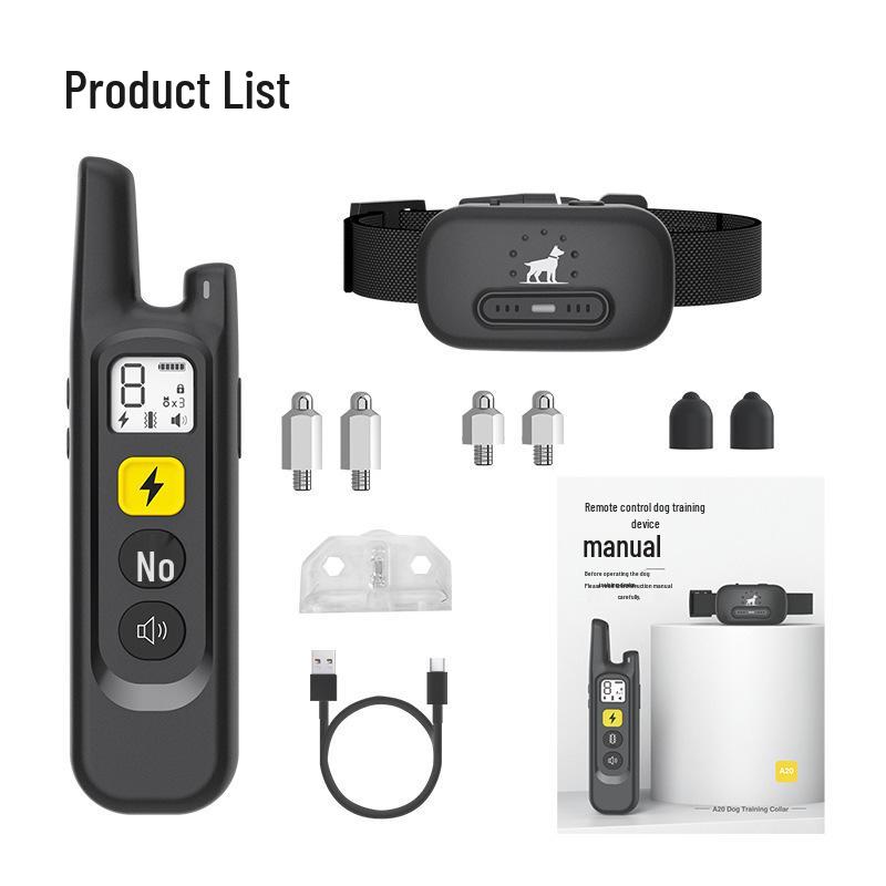 Remote Anti-Bark Electric Dog Training Collar for Large and Small Dogs