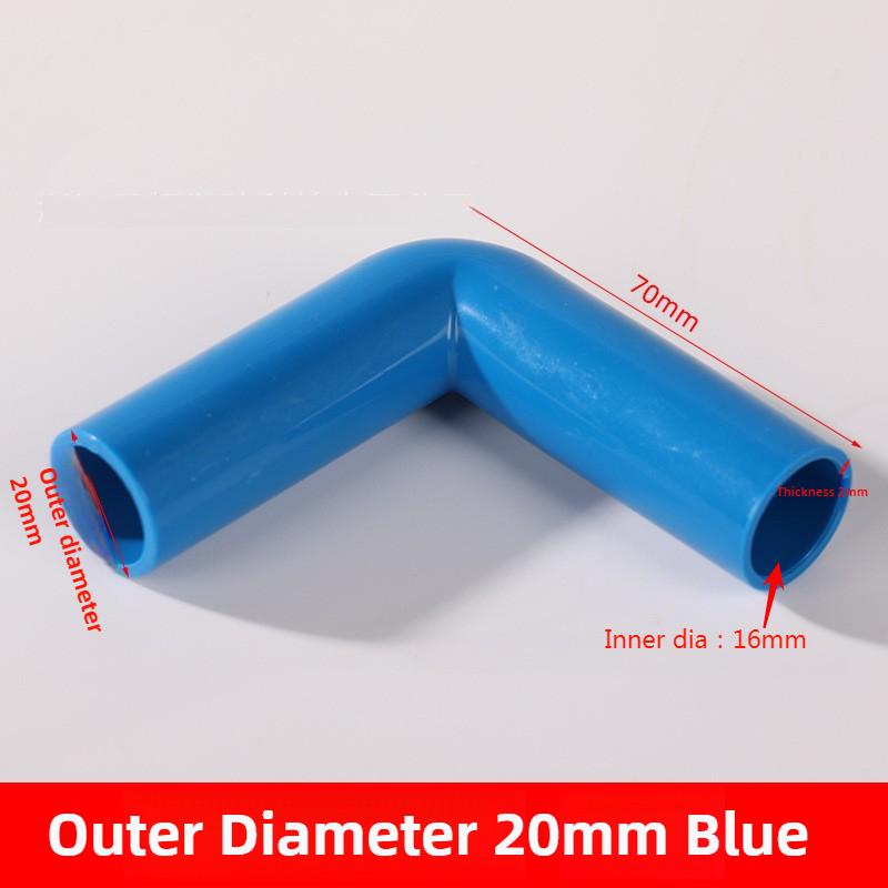 1PCS PVCTube Extended Fish Tank Elbow 90 Degree Elbow Connector Aquarium Garden Irrigation Water Pipe Accessories O.D 20/25/32mm
