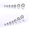 Line Repair Kit Eye Guides Fishing Rod Guides Tips Circle Ring Eye Rings Stainless Steel