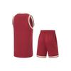 LiNing Professional Basketball Series Logo Print Breathable Basketball Suit Men Basketball Suit Red AATU017-13