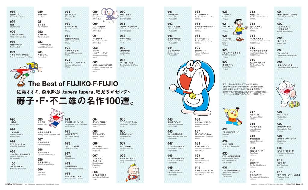 Casa BRUTUS Special 100 Works by Fujiko Fujio That Adults Want To Read HOUSE MOOK Extra Edition F. (MAGAZINE Issue)