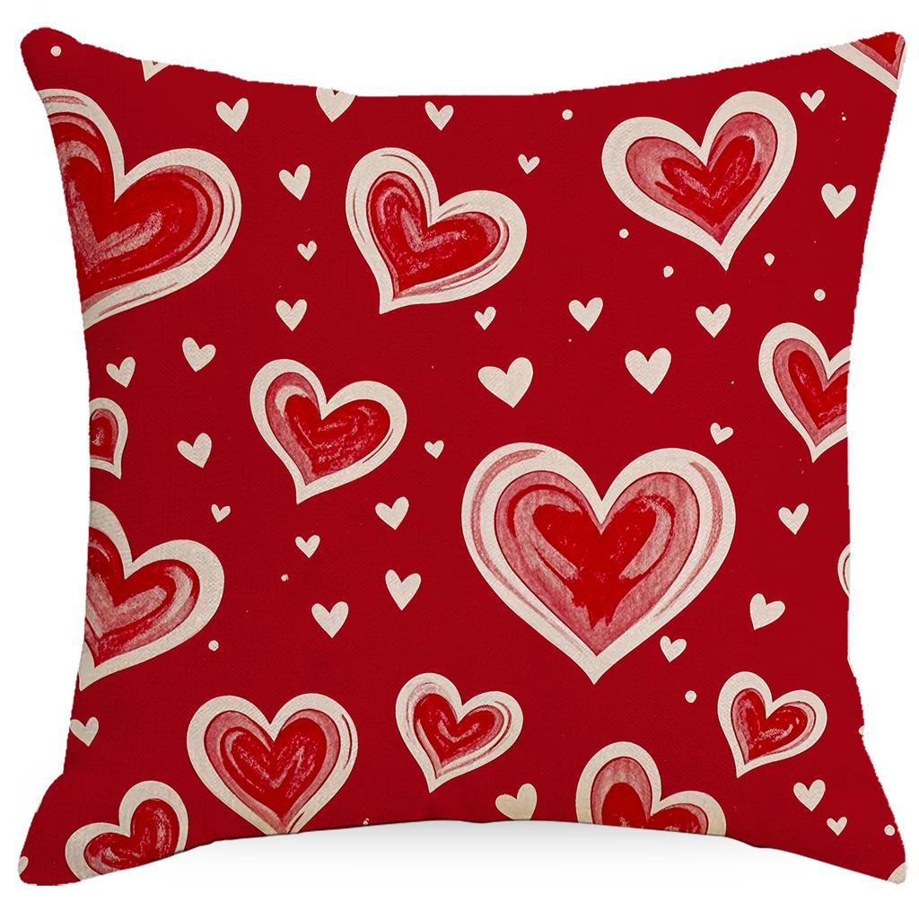 New Valentine's Day Pillow Case Couple Home Sofa Living Room Bedroom Decoration Pillow Case Cushion