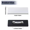 16 Stück/32 Stück Sublimations-Namensschild DIY Leeres ID-Namensschild mit abgerundetem Stift Personalisierter Arbeitsausweis für Damen
