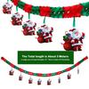 Three-dimensional Hollow Christmas Banner Paper Flowers Creative Design Christmas Decoration Ceiling Layout Honeycomb Paper