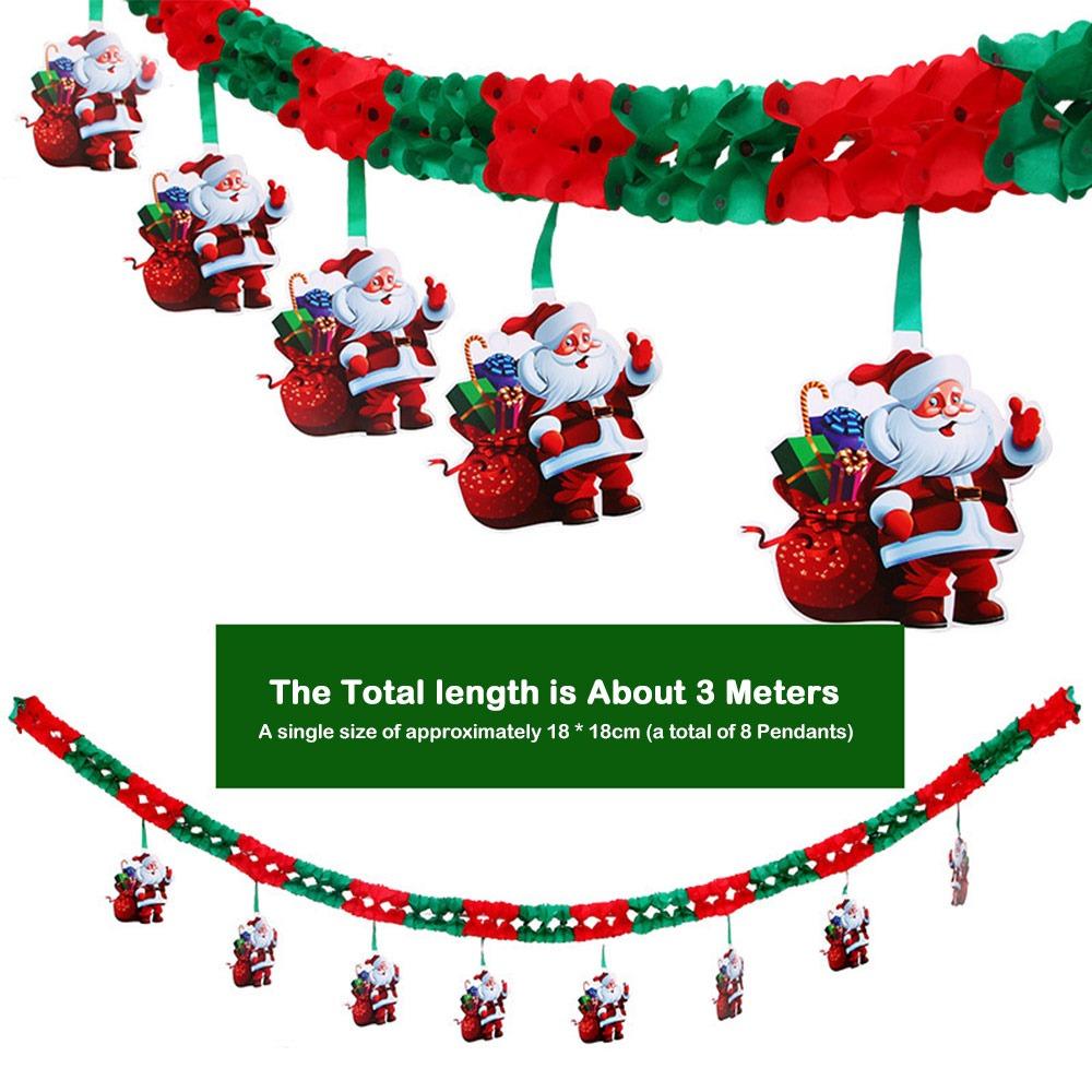 

Сотовая бумага Рождественская гирлянда Бумажные цветы Рождественский декор Рождественское украшение Подарочное украшение Type E