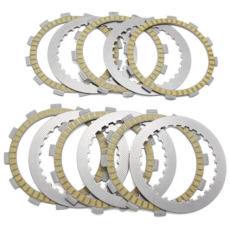Dirt Bike Clutch Friction Steel Plates Kit For Suzuki DR500 X/Z/D DR500R DR500S Off‑road Motorcycle Clutch Disc Repair Accessory