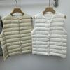 White duck down Pinghu light down jacket, vest liner, round neck V-neck variable thermal vest, vest, free storage bag.