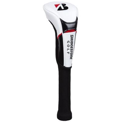 BRIDGESTONE Tour Series Headcover HC2501 WH for 2025 Model (Sock Type) Drivers,