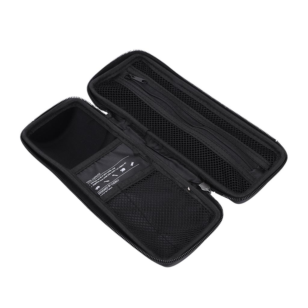 Portable Cycle Repair Kits Tools Bag Bike Kettle Rack Bottle Hard Shell Package Pure Black