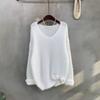 C S In The Room Hairy pIne V neCk Long SleeVe Knit 4Color