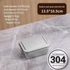 Square Stainless Steel Tiramisu Cake Mold and Deep Plate Set