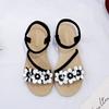Women Summer Plus Size Female Bohemian Style Sandals Flat Sandals Flowers Sandals Flip Flops