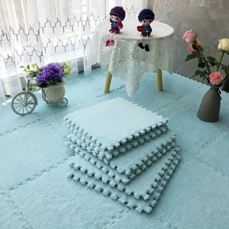 Baby Play Mat Crawling Mat Foam Puzzle Tiles, Interlocking EVA, Thick Soft Non-Slip Washable Plush Checkerboard Nursery