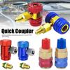 R134A/R1234YF AC Compressor R-134A Manual Quick Coupler Adapter Air Conditioning 1/4 SAE Connectors Accessories