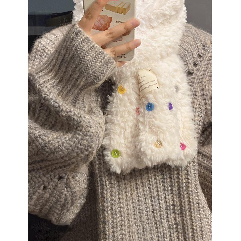 

[Birthday Gift] Scarf Women s Winter New Imitation Cashmere Student Cute Scarf Women s Accessories