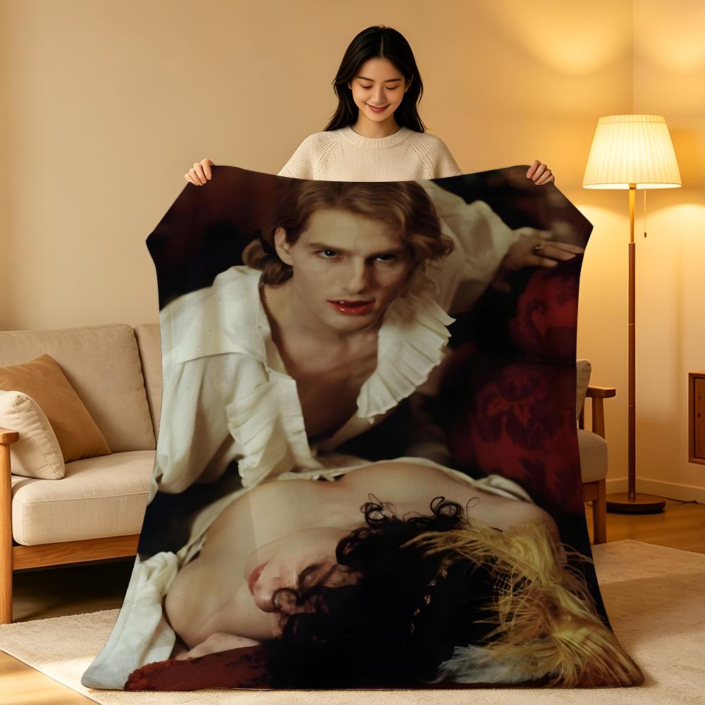 Movie I-Interview W-With T-The Vampire Throw High-Density Short Plush Blanket Soft Skin-Friendly for Sofa Room