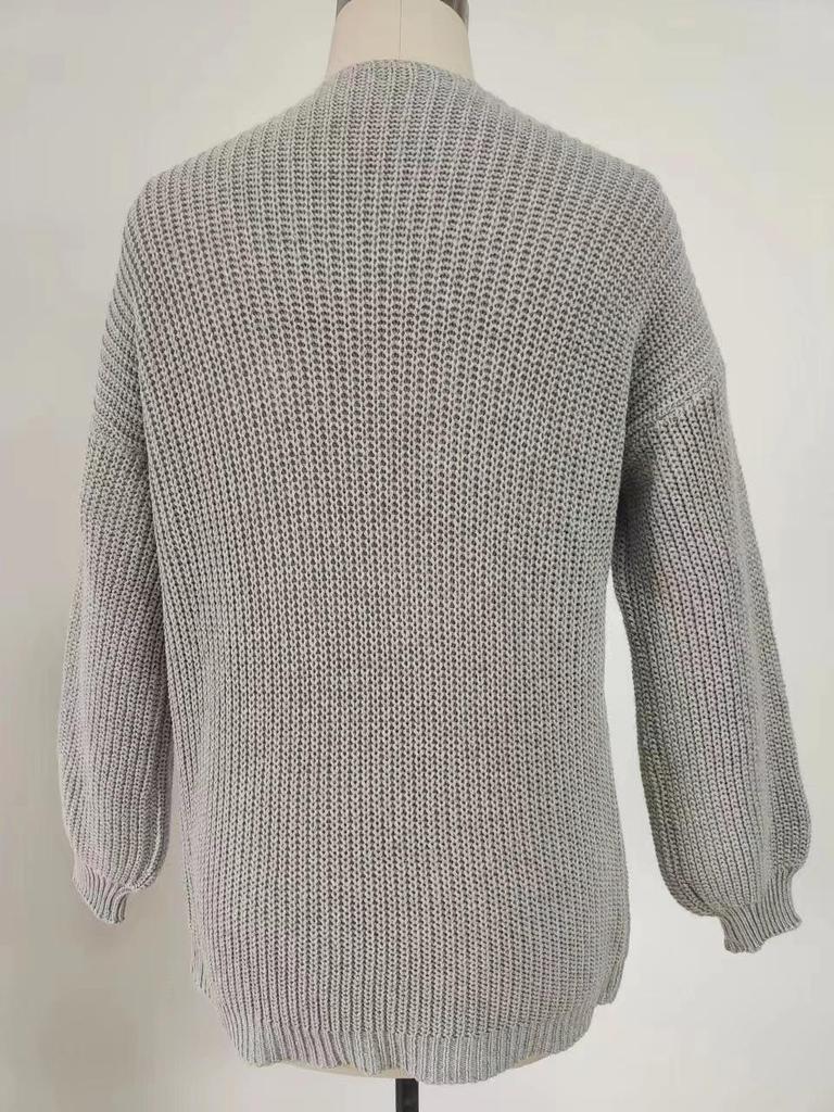 Women's Chic Loose Knit Cardigan Sweater Coat