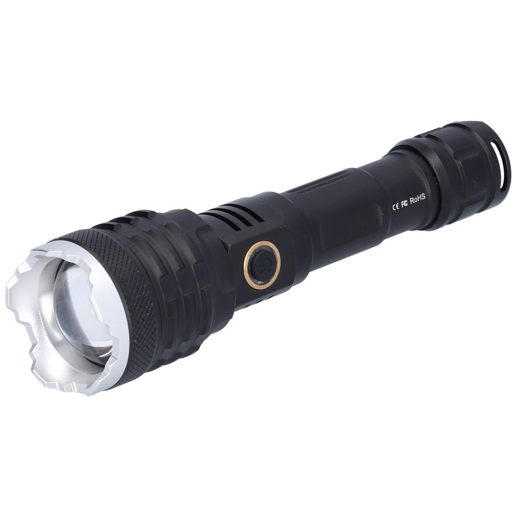 LED Flashlight 5?Gear 20000LM Waterproof Zoom Emergency Light for Home Hiking Camping USB Charging