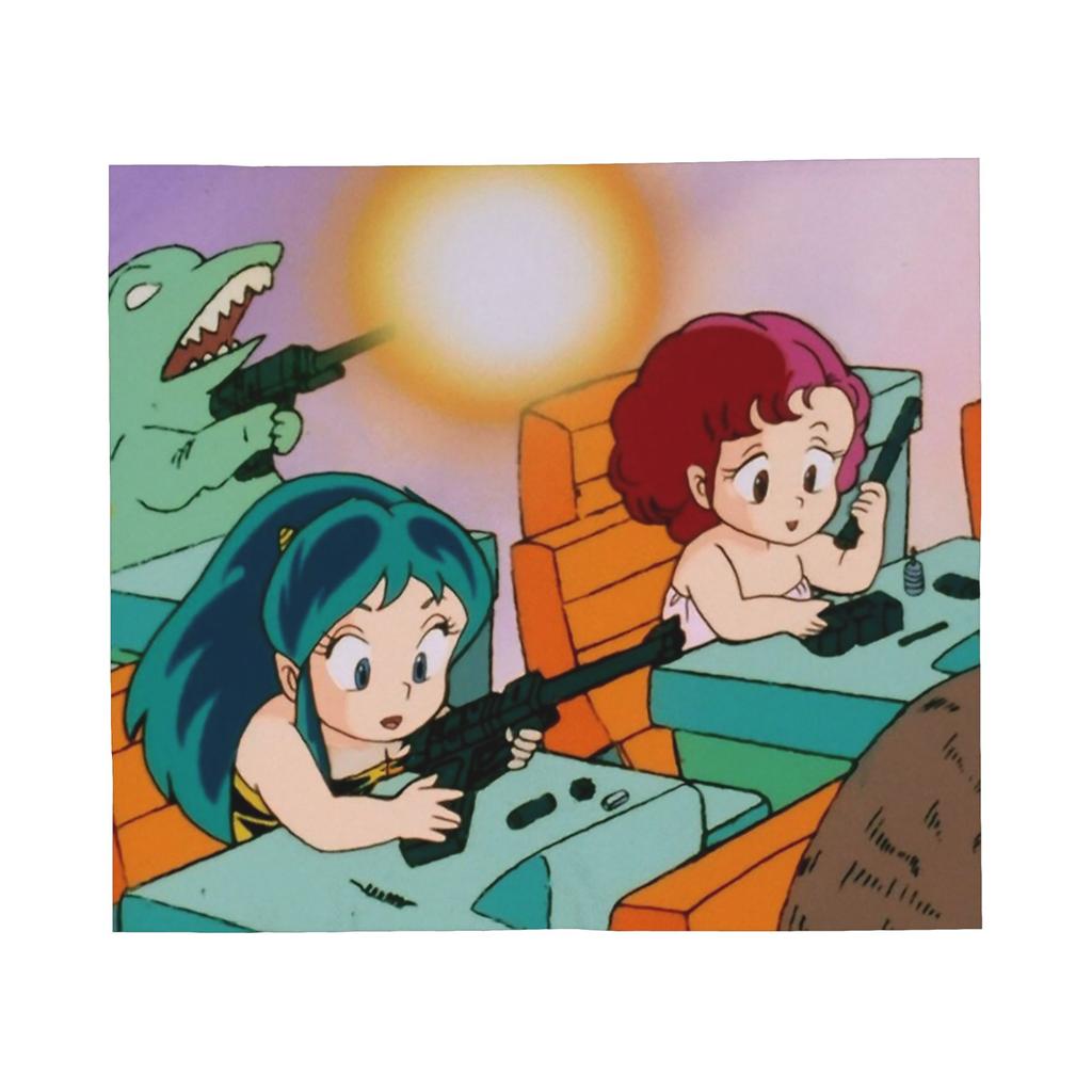 Urusei Yatsura Lum Decke Fleece Herbst/Winter Weltraummädchen Tragbar Ultra-Weich Überwurfdecke für Bett Draußen Plüsch Dünne Steppdecke