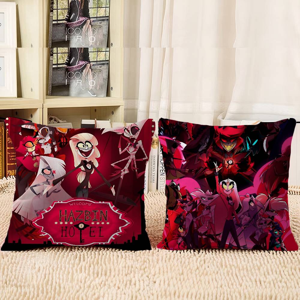 Hazbin Hotel Spersonalizowana Poszewka na Poduszkę Dekoracja Dzikiej Imprezy do Sypialni Dziecięcej Poszewka na Poduszkę Prezent na Dziecięce Urodziny, Baby Shower